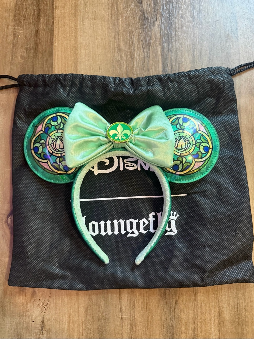 Disney Loungefly Stain glass Tiana Minnie Ear Headband
